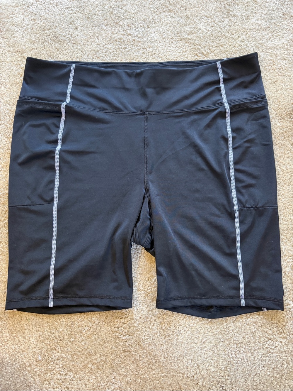 Lane Bryant LIVI Stretch Swim Bike Short with Pockets